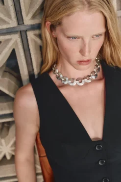 Online CHALECO CORTO CAZUELAS Mujer Blazers / Chalecos