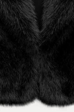 Clearance CHALECO CORTO EFECO PELO Mujer Chaquetas / Cazadoras