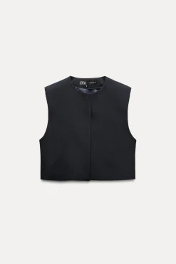 Clearance CHALECO CORTO HOMBRERAS Mujer Blazers / Chalecos