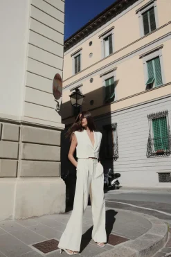 Online CHALECO CORTO TAPETAS Mujer Blazers / Chalecos