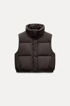 Discount CHALECO CROP ACOLCHADO ENGOMADO Mujer Abrigos / Anoraks