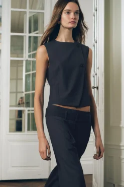 New CHALECO CRUZADO BOTONES ZW COLLECTION Mujer Tops / Bodies