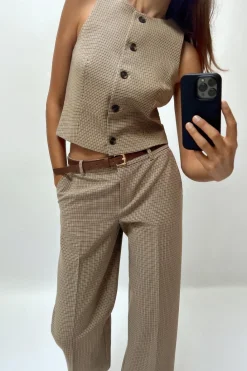 Hot CHALECO CUADROS Mujer Blazers / Chalecos