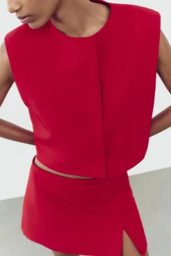 Sale CHALECO CUELLO REDONDO Mujer Blazers / Chalecos