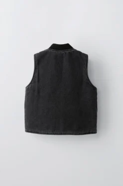 Niños ZARA 1½ - 6 Años·Jeans / Denim|1½ - 6 Años·Abrigos<CHALECO DENIM ACOLCHADO