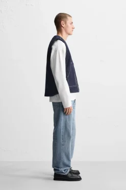 Best CHALECO DENIM COSTURAS Hombre Chalecos