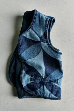 Niños ZARA 6 - 14 Años·Total Look<CHALECO DENIM ESTAMPADO GEOMÉTRICO - SEA NY