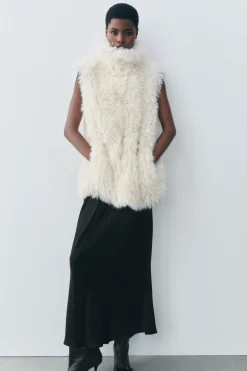 Sale CHALECO EFECTO PELO ZW COLLECTION Mujer Abrigos / Anoraks|Chaquetas / Cazadoras