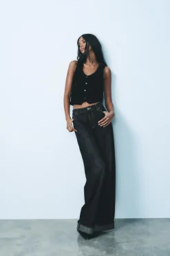 Clearance CHALECO ENTALLADO TERCIOPELO Mujer Blazers / Chalecos