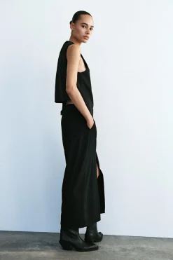 Fashion CHALECO ESPALDA SATINADA Mujer Blazers / Chalecos