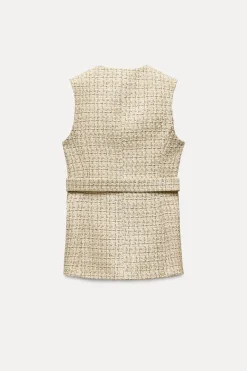 New CHALECO ESTRUCTURA CINTURÓN Mujer Tops / Bodies