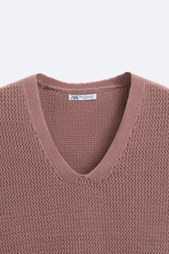 Fashion CHALECO ESTRUCTURA PUNTO Hombre Jerséis / Chaquetas