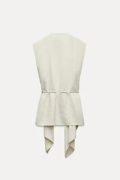 New CHALECO FLUIDO CINTURÓN Mujer Blazers / Chalecos|Tops / Bodies