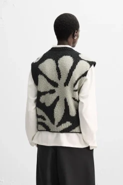 Outlet CHALECO INTARSIA FLORAL X NANUSHKA Hombre Jerséis / Chaquetas