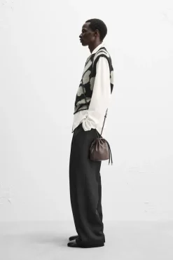 Outlet CHALECO INTARSIA FLORAL X NANUSHKA Hombre Jerséis / Chaquetas