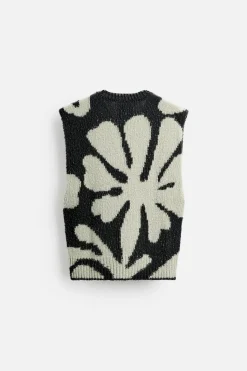 Outlet CHALECO INTARSIA FLORAL X NANUSHKA Hombre Jerséis / Chaquetas