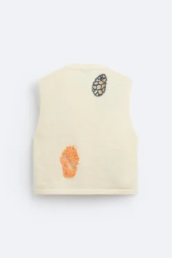 New CHALECO JACQUARD CROCHET Hombre Jerséis / Chaquetas