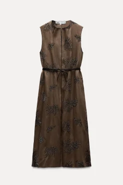 Sale CHALECO LARGO BORDADOS ZW COLLECTION Mujer Chaquetas / Cazadoras