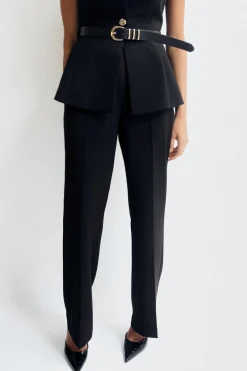 New CHALECO LARGO CINTURÓN Mujer Tops / Bodies