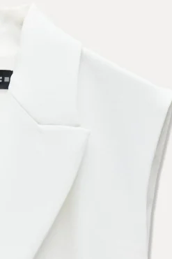 Clearance CHALECO LARGO CRUZADO CINTURÓN Mujer Blazers / Chalecos|Vestidos