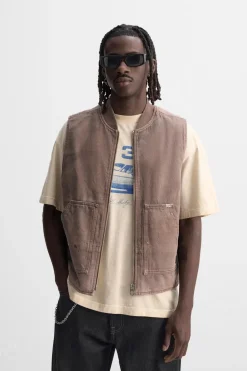 Clearance CHALECO LAVADO CREMALLERA Hombre Chalecos