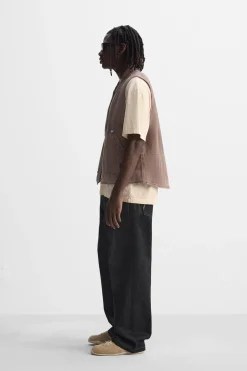 Clearance CHALECO LAVADO CREMALLERA Hombre Chalecos