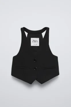 Niños ZARA 6 - 14 Años·Abrigos|6 - 14 Años·Total Look<CHALECO LAZO SATINADO