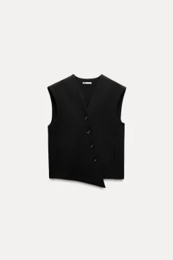 Fashion CHALECO OVERSIZE BOTONES Mujer Blazers / Chalecos