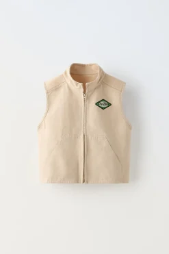 Niños ZARA 1½ - 6 Años·Abrigos<CHALECO PARCHE BIG OLITA