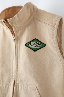 Niños ZARA 1½ - 6 Años·Abrigos<CHALECO PARCHE BIG OLITA