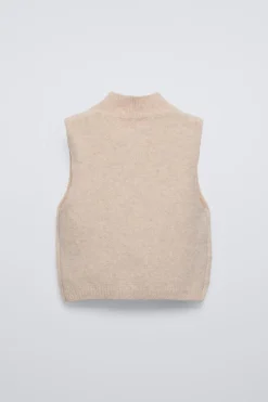 Niños ZARA 6 - 14 Años·Punto|6 - 14 Años·Total Look<CHALECO PUNTO ABALORIOS