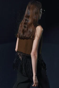 Hot CHALECO PUNTO ABALORIOS Mujer Blazers / Chalecos|Cárdigan / Jerséis