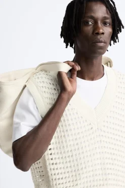 Best CHALECO PUNTO CALADOS Hombre Jerséis / Chaquetas