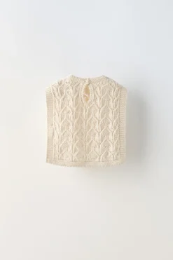 Niños ZARA 6 - 18 Meses·Punto<CHALECO PUNTO CALADOS