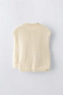 Niños ZARA 6 - 14 Años·Punto<CHALECO PUNTO OCHOS
