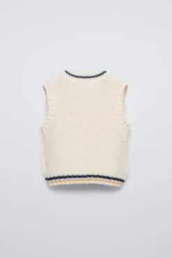 Niños ZARA 1½ - 6 Años·Punto<CHALECO PUNTO VARSITY