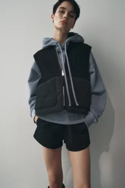 Clearance CHALECO REVERSIBLE CON LANA ZW COLLECTION Mujer Chaquetas / Cazadoras