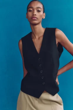 Fashion CHALECO SASTRE Mujer Blazers / Chalecos