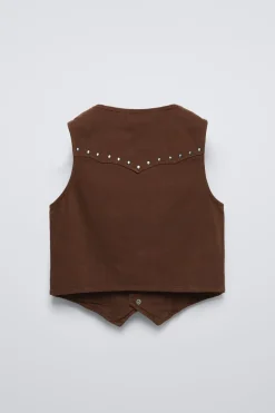 Niños ZARA 6 - 14 Años·Abrigos|6 - 14 Años·Total Look<CHALECO TACHAS