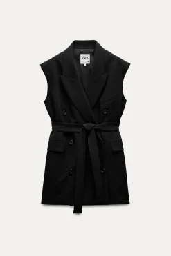 Fashion CHALECO VESTIDO CINTURÓN ZW COLLECTION Mujer Blazers / Chalecos