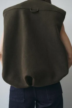 Discount CHALECO VOLUMEN MEZCLA LANA ZW COLLECTION Mujer Chaquetas / Cazadoras