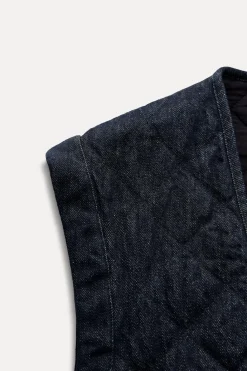 Discount CHALECO Z1975 ACOLCHADO DENIM Mujer Chaquetas / Cazadoras