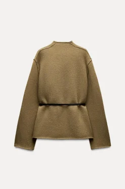 Sale CHAQUETA 100% LANA CINTURÓN Mujer Blazers / Chalecos|Cárdigan / Jerséis