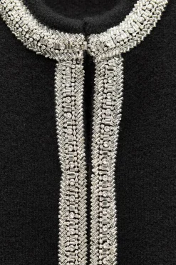 Hot CHAQUETA ABALORIOS 100% LANA Mujer Cárdigan / Jerséis|Punto