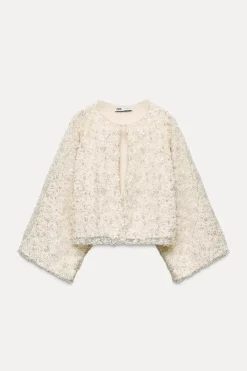 Fashion CHAQUETA ABALORIOS LENTEJUELAS Mujer Cárdigan / Jerséis|Punto