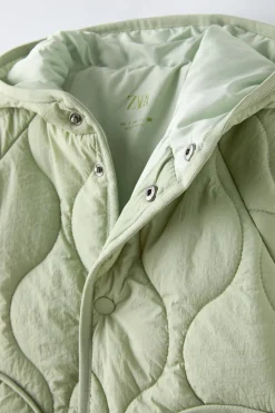 Niños ZARA 6 - 18 Meses·Abrigos / Buzos<CHAQUETA ACOLCHADA CAPUCHA WATER REPELLENT