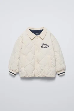 Niños ZARA 1½ - 6 Años·Abrigos|6 - 18 Meses·Abrigos / Buzos<CHAQUETA ACOLCHADA CAPUCHA COMBINADA