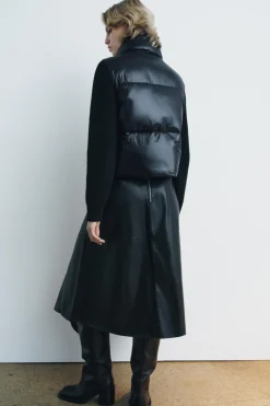 Discount CHAQUETA ACOLCHADA COMBINADA ZW COLLECTION Mujer Abrigos / Anoraks