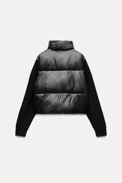 Discount CHAQUETA ACOLCHADA COMBINADA ZW COLLECTION Mujer Abrigos / Anoraks