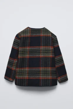 Niños ZARA 6 - 14 Años·Abrigos<CHAQUETA ACOLCHADA CUADROS